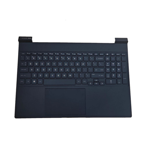 Laptop PalmRest&Keyboard For HP Victus 15-FA1389TX 15-FA0444TX 15-FA1400TX 15-FA1402TX 15-FA1411TX 15-FA1413TX 15-FA1414TX 15-FA1412TX 15-FA1448TX With Touchpad United States US Blue