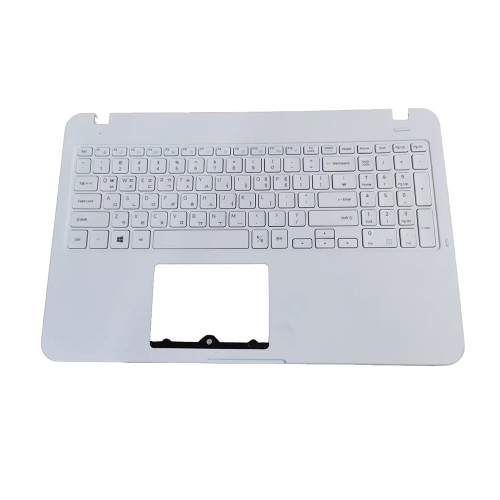 Laptop PalmRest&keyboard For Samsung NT550EAA 550EAA Korea KR Upper Case White Without Touchpad New