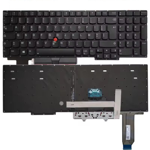 Laptop Keyboard For Lenovo Thinkpad E15 (Type 20RD, 20RE) France FR With Backlit Black New