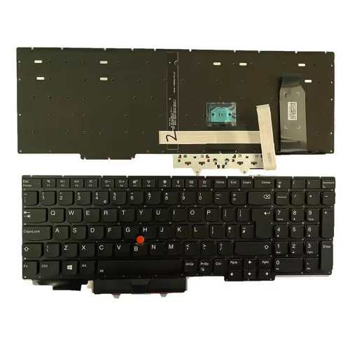 Laptop Keyboard For Lenovo ThinkPad E15 (Type 20RD, 20RE) United Kingdom UK With Backlit Black New
