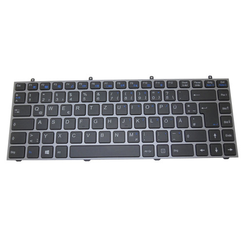 Laptop Keyboard For Schenker XMG P303 Pro Germany GR With Gray Frame New