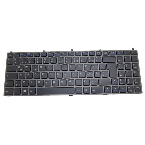 Laptop Keyboard For Schenker XMG P701 Pro Germany GR Black Without Backlit With Gray Frame New