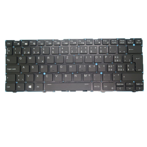 Laptop Keyboard For Terra Mobile 1470U Swiss SW Without Frame Black