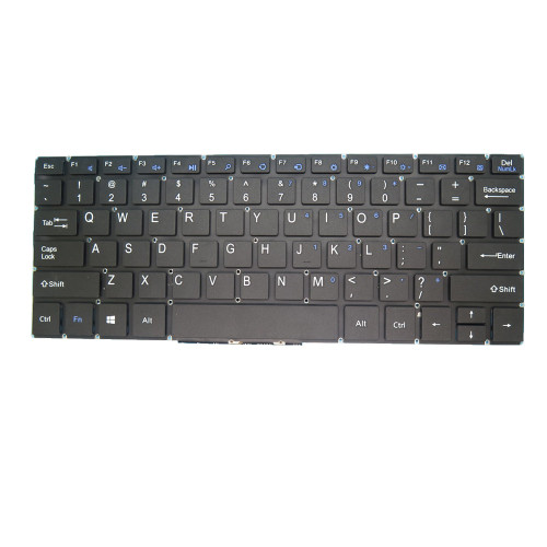 Laptop Keyboard For Trekstor Yourbook C11B United States US Black Without Frame