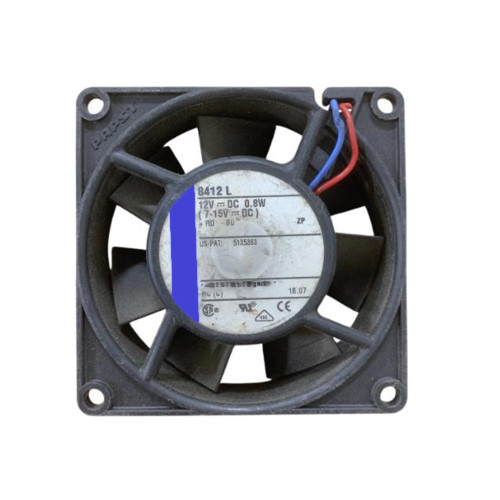 Cooling Fan For Ebmpapst 8412L DC12V 0.8W 8CM 2Lines New
