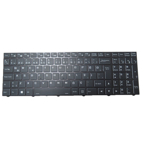 Laptop Backlit Keyboard For Metabox Edge NL57AU-i7 Next Day NL57AU i7 Turkish TR With Black Frame New