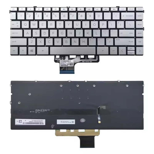 Laptop Keyboard For HP Spectre x360 13-AW0072TU 13-AW0074TU 13-AW0075TU 13-AW0082TU 13-AW0120TU 13-AW0122TU 13-AW0124TU 13-AW0125TU with backlit United States US Silver New