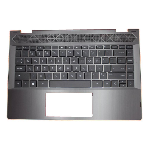 Laptop PalmRest&Keyboard with Gold edge For HP Pavilion X360 14-CD0102TU 14-CD0104TU 14-CD0111TU 14-CD0112TU 14-CD0115TU 14-CD0116TU 14-CD1000TU United States US without backlit Black
