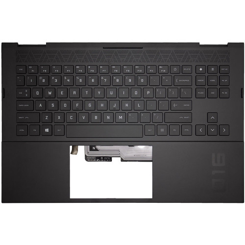 Laptop Palmrest&Keyboard For HP OMEN 16-C0093AX 16-C0095AX 16-C0096AX 16-C0097AX 16-C0099AX 16-C0100AX 16-C0101AX 16-C0102AX 16-C0103AX With RGB Backlit Black United States US New