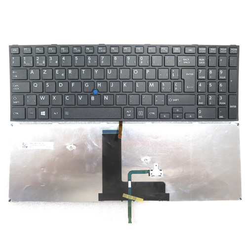 Laptop Keyboard For Toshiba Satellite C50-B C50-B-10P PSCLGE-001004GR C50-B-19E PSCLUE-06L010GR C50-B-12L PSCMLE-01S004GR Belgium BE Black With Pointing New