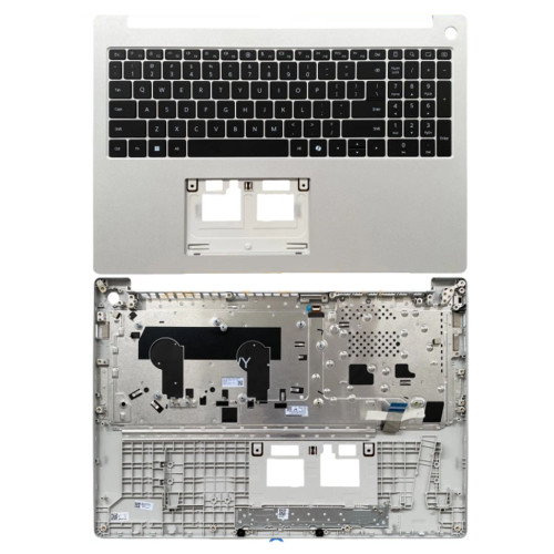 Laptop PalmRest&keyboard For Huawei MateBook D 16 2024 MCLG-X MCLG-16 Silver Top Case With Backlit Black United States US keyboard