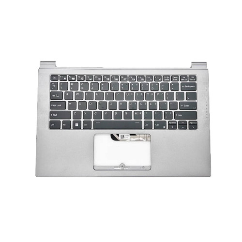 Used Laptop Gray PalmRest& Monochrome Backlight Black Keyboard For CLEVO NL40AUX NL40CU NL40CU1 NL40CU2 NL40GU NL40GU1 NL40LU NL40LU1 NL40LU2 United States US Without Touchpad 90% New