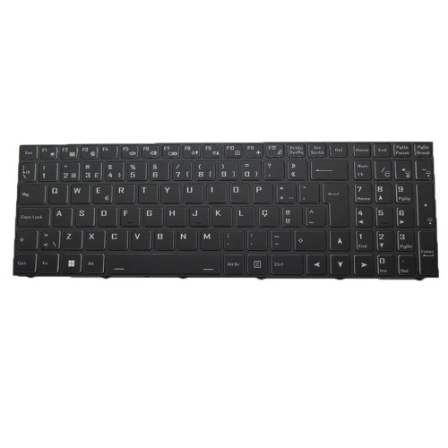 Laptop No Backlit Paper Keyboard For CLEVO NH50HJ NH50HK NH50HP NH50JNN NH50JNPS NH50JNR NH50RA NH50RC NH50RH NH50VP Portugal PO Black Silver Frame New