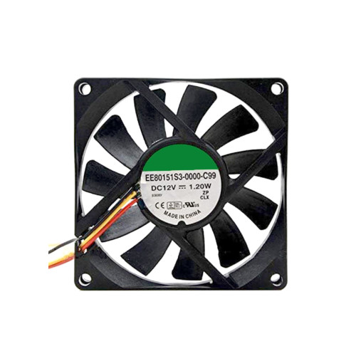 Cooling Fan For SUNON EE80151S3-0000-C99 DC12V 1.20W 8CM 3PIN New