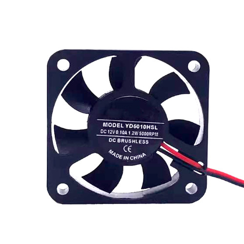 Cooling Fan YD5010HSL DC12V 0.10A 1.2W 5000RPM 50*50*10MM With Ball Bearings 2PIN New