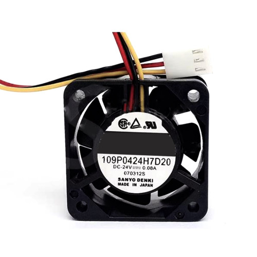 Cooling Fan 109P0424H7D20 DC24V 0.08A 3PIN New