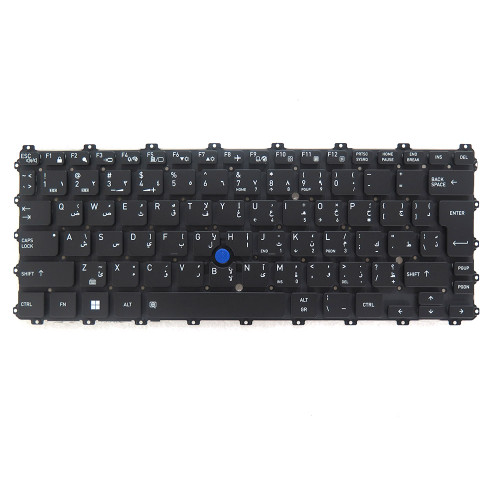 Laptop Keyboard For Dynabook For Portege X30L-J Arabia AR Big Enter Black With Backlit New