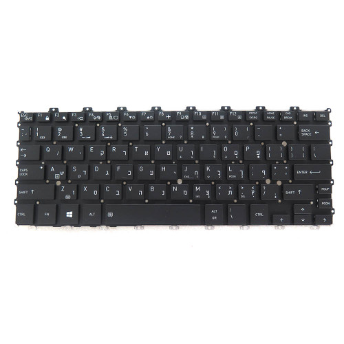 Laptop Keyboard For Dynabook For Portege X30L-G Hebrew HB Black With Backlit New