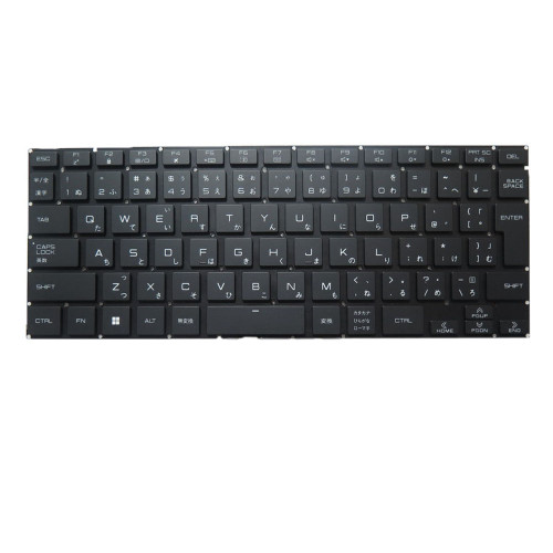Laptop Monochrome Backlit Keyboard For Tongfang PH4AQE2 Japanese JP Black New