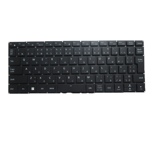 Laptop Backlit Keyboard For TFM23H70J098523 KBDR13A008-4134 TFM23H70 Japanese JP Black No Frame New