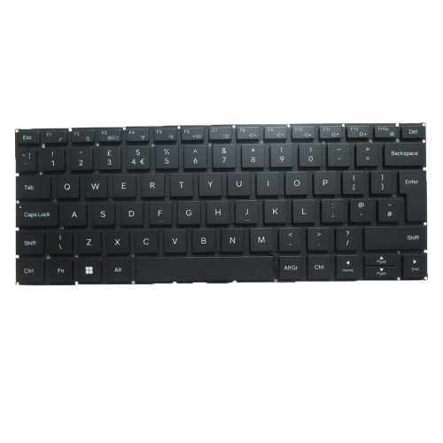 Laptop RGB Colourful Backlit Keyboard For Tongfang GX4HRXL GX4MRXL GX4HRXL-BWP United Kingdom UK/GB Black No Frame New