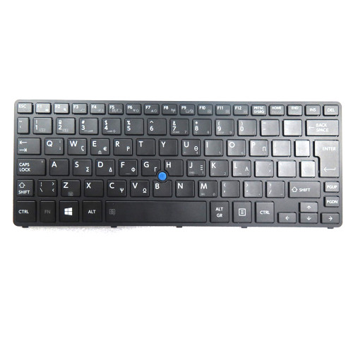 Laptop Keyboard For Toshiba Portege Z20T-B Z20T-B-10H Z20T-B-113 Z20T-B-115 Z20T-B-10C Z20T-B-10Q Z20T-B-005 Greek GK Black With Backlit&Pointing New