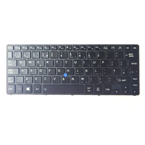 Laptop Keyboard For Toshiba Portege Z20T-B Z20T-B-11P Z20T-B-11Q United Kingdom UK Black With Backlit&Pointing New