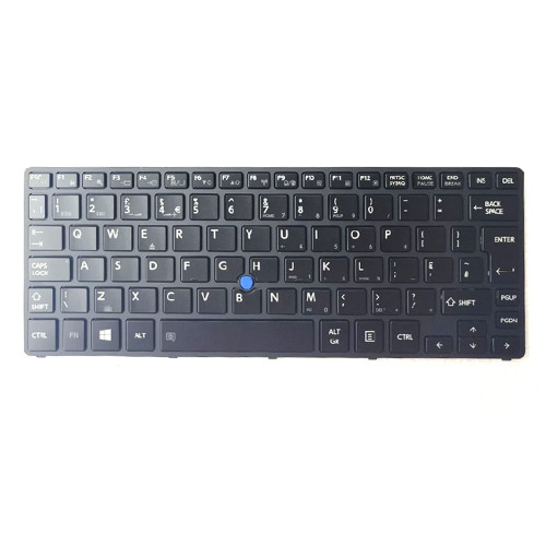 Laptop Keyboard For Toshiba Portege WT20-C PT16CU United Kingdom UK Black With Backlit&Pointing New