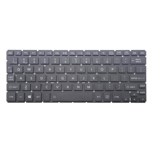 Laptop Keyboard For Toshiba Satellite Radius 11 CL10-C CL10W-C CL10-B CL10W-B L10-B L15-B L12-C L12T-C L12W-C L10W-B L10W-C L15W-B / 12 P20W-C P25W-C 9Z.N8PBU.701 0KN0-DV1US13 NSK-TW7BU English US Black With Backlit New