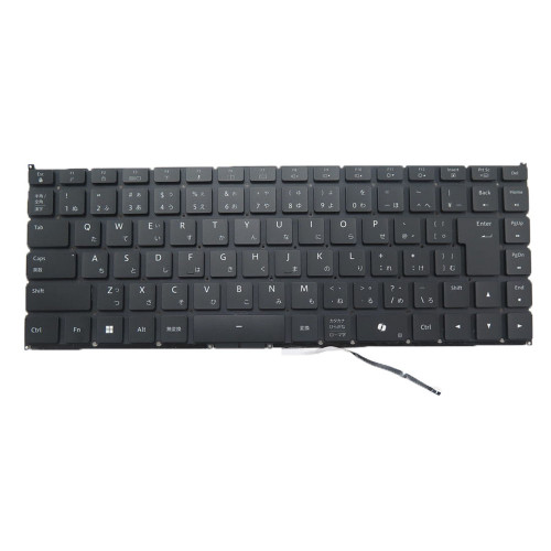 Laptop Backlit Keyboard TFM24M20 TFM24M20J09852 KBDR14A008-4131 Japanese JP Black No Frame New