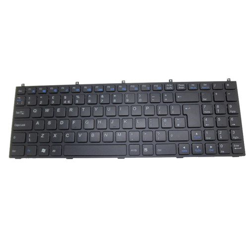 Laptop Keyboard For NOVATECH W25CSW United Kingdom UK With Black Frame