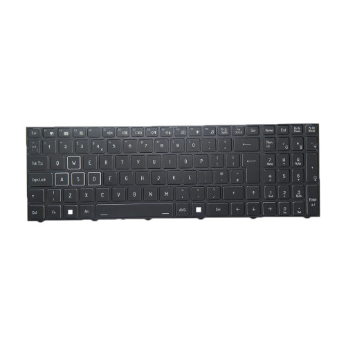 Black Laptop No Backlit Keyboard For AVADirect V370SNCQ V370SNCQ QS United Kingdom UK With Black Frame New