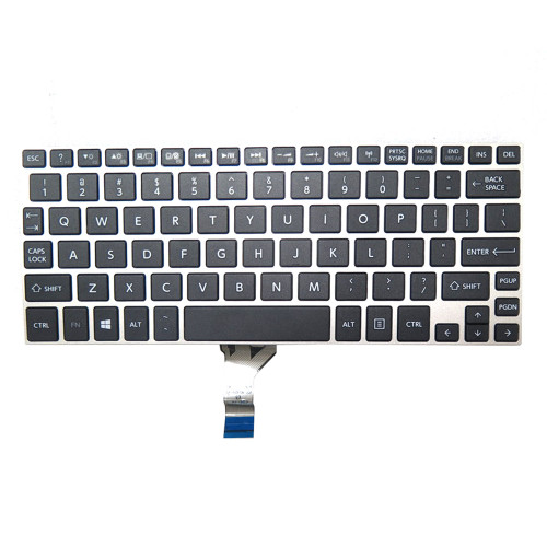 Laptop Keyboard For Toshiba Satellite NB10T-A PU141C-01D020 PU141C-01G020 PU141C-02Y020 PU143C-01H032 English US Black With Silver Frame New