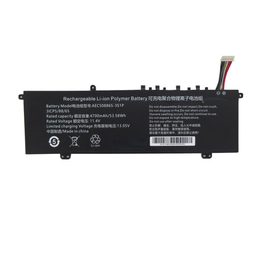 Laptop Battery AEC508865-3S1P 11.4V 4700MAH 53.58WH New