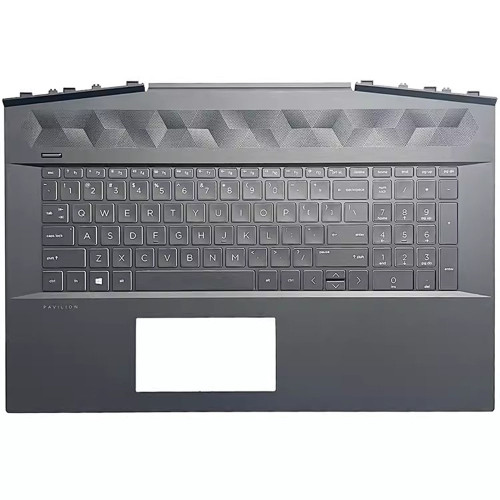 Laptop PalmRest&Keyboard For HP Pavilion Gaming 17-CD0047TX 17-CD1004TX 17-CD1005TX 17-CD1024TX 17-CD1025TX with white backlit United States US Black new