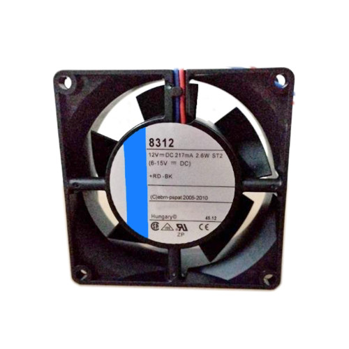 Cooling Fan For Ebmpapst 8312 DC12V 217mA 2.6W 2Lines New