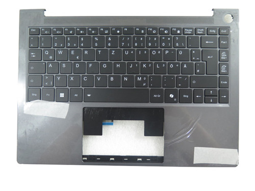 Laptop PalmRest&keyboard For MEDION SPRCHRGD 14 S1 MD62636 MD62637 MD62695 Gray Top Case With Backlit Black German GR Keyboard used