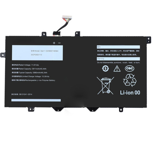 Battery GEN1-O20800106584 11.61V 45.4Wh 3 Cells 8PIN 8Lines New
