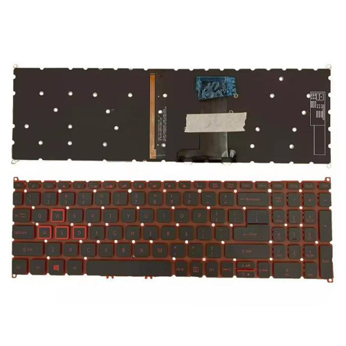 (With end key) Laptop Red Backlit Keyboard For ACER Spin 5 SP515-51 / SP515-51N / SP515-51GN NP515-51 N17W1 N17C2 A715-54 English US New