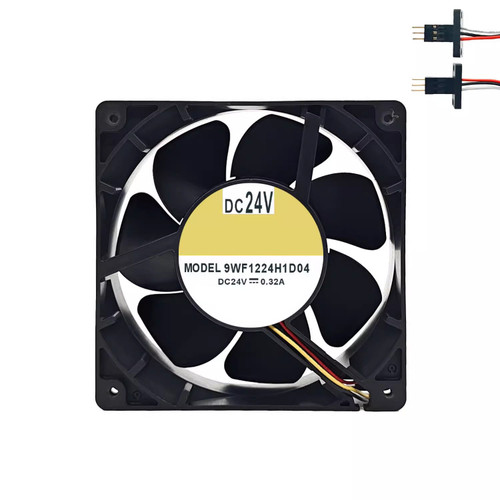 Cooling Fan For SANYO DENKI 120WF 9WF1224H1D04 120*120*38MM DC24V 0.32A 3Lines Nako plug New