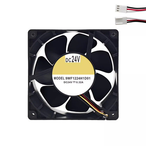 Cooling Fan For SANYO DENKI 120WF 9WF1224H1D01 120*120*38MM DC24V 0.32A 3Lines Ordinary plug New