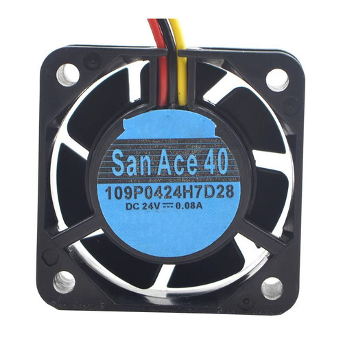 Cooling Fan For SANYO DENKI 40 109P0424H7D28 40*40*20MM DC24V 0.08A 3Lines New