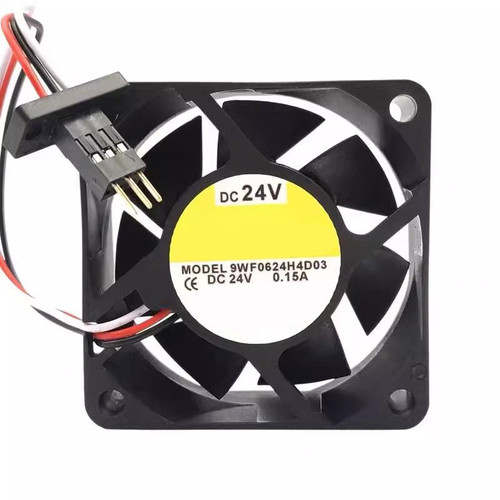 Cooling Fan For SANYO DENKI 60WF 9WF0624H4D03 60*60*25MM DC24V 0.15A 3Lines Nako plug New