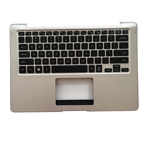 Laptop PalmRest&keyboard For Samsung NP740U3L NP740U3M 740U3M 740U3L English US BA98-00796A With Backlit Without Touchpad Silver New