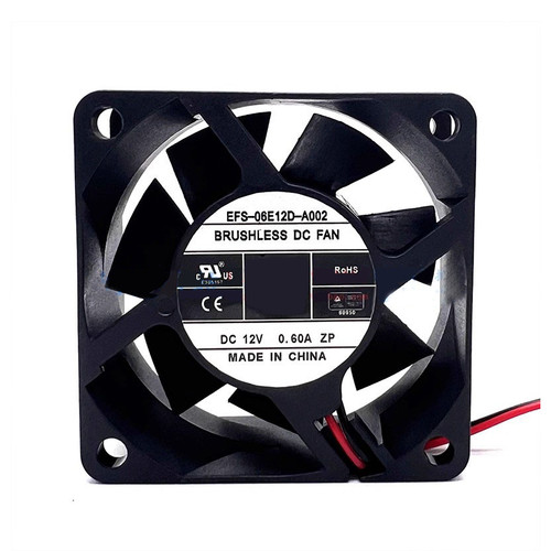 Cooling Fan For DWPH EFS-06E12D-A002 60*60*25MM DC12V 0.60A 3Lines New