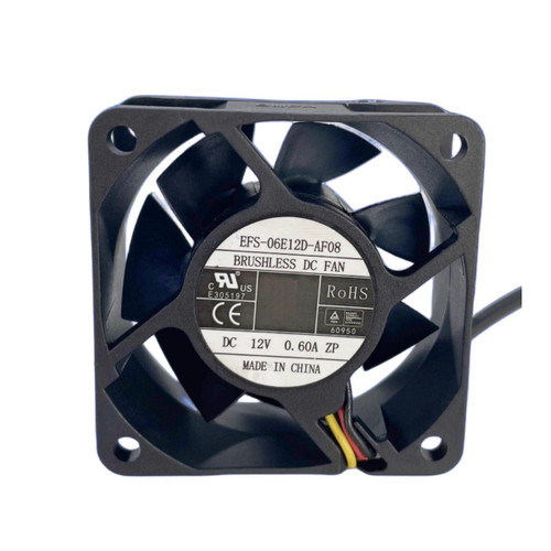 Cooling Fan For DWPH EFS-06E12D-AF08 60*60*25MM DC12V 0.60A 3Lines New