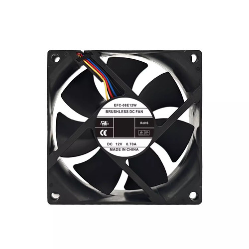 Cooling Fan For DWPH EFC-08E12W 80*80*25MM DC12V 0.70A 4Lines New