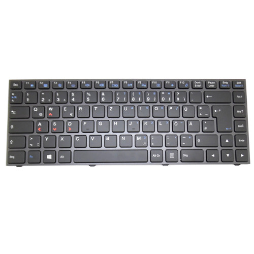 Laptop Keyboard For Mifcom V4 N131WU German GR With Backlit Gray Frame New