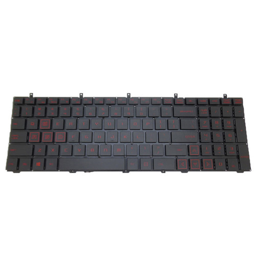 Black Laptop No Backlit Keyboard For Tongfang GH5KN41 English US Red Words No Frame New