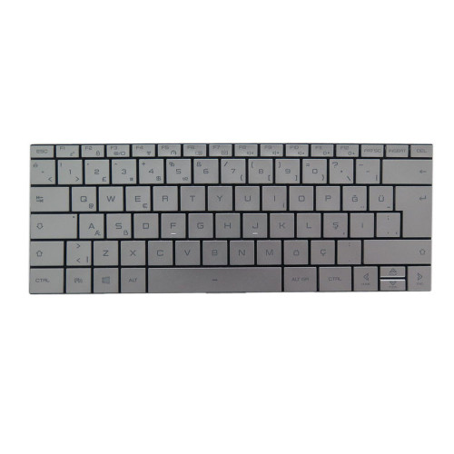 Laptop Keyboard For MECHREVO KBDR14A00S-6301 KT01-18C6CK59TRRA000 Turkish TR Silver With Backlit